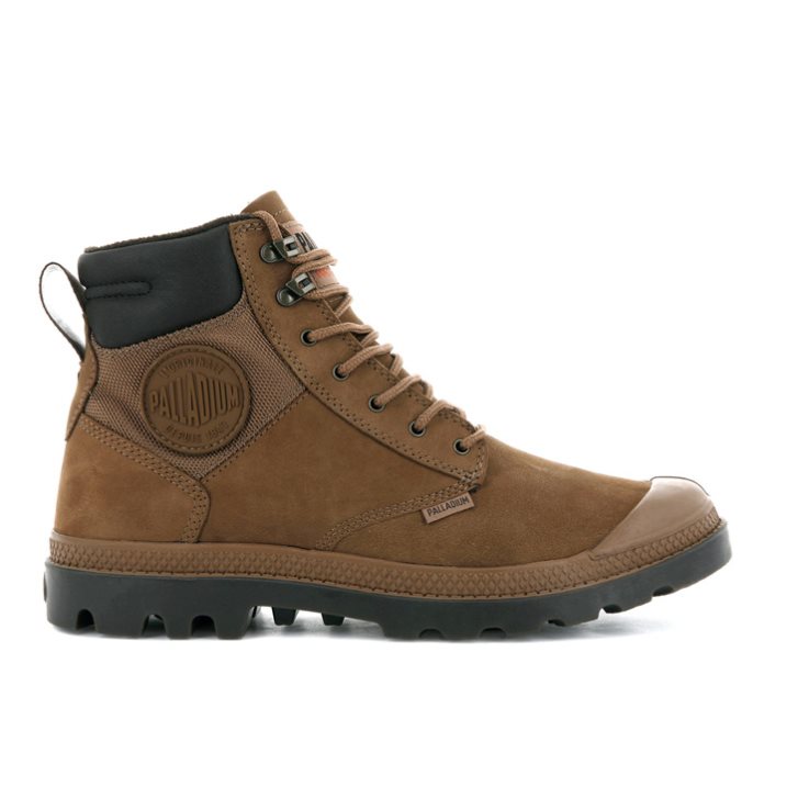 Bottes Palladium Pampa Shield WP+ LUX Femme Marron | FR IVC504P